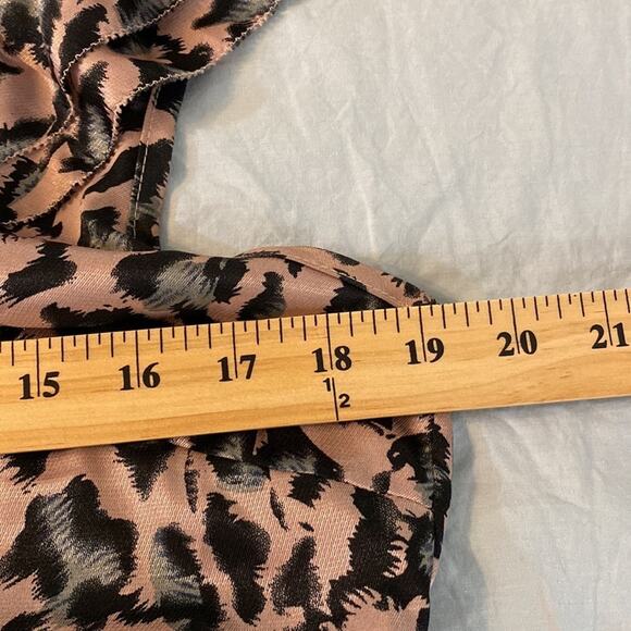 BCBGMaxAzria Leopard Print Racerback Romper - Picture 6 of 8